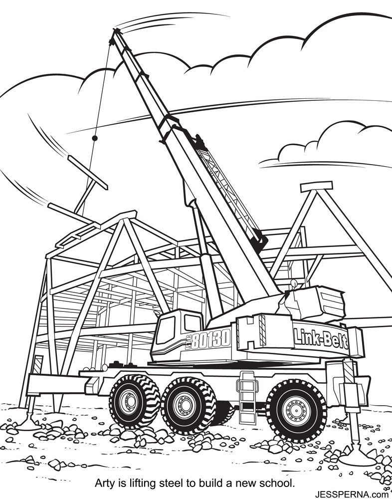 786x1000 Construction Coloring Pages New Construction Trucks Az Coloring