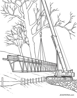 251x320 Coloring Book Illustrator For Construction Crane Drawings How