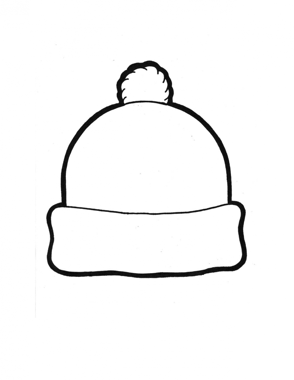 940x1216 Winter Hat Template Winter Hat Coloring Page January