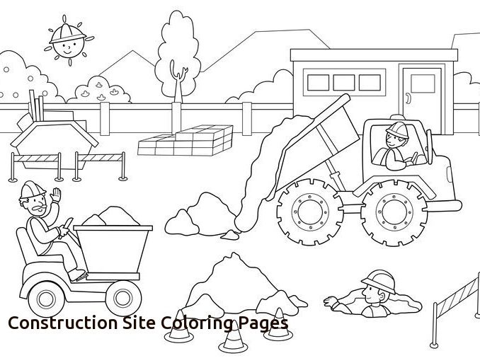 678x513 Construction Site Coloring Pages Free Coloring Page