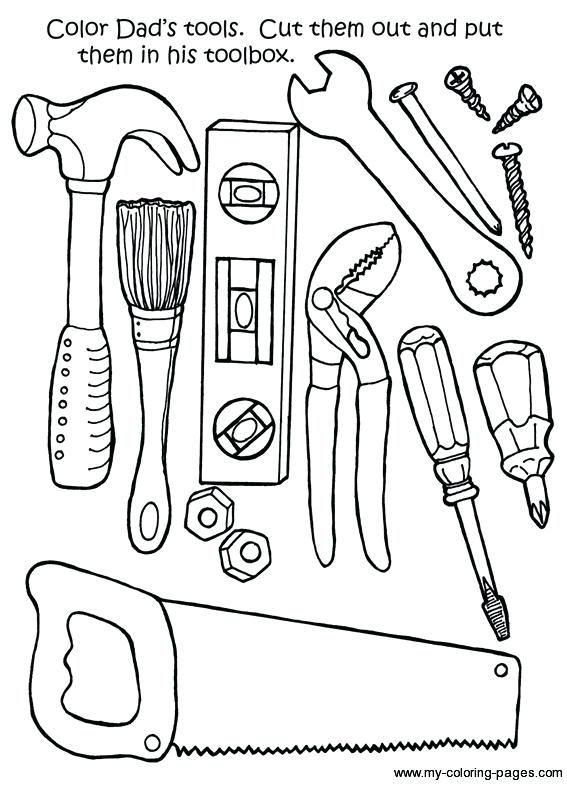 567x785 Tool Coloring Pages Construction Tools Coloring Pages Excellent