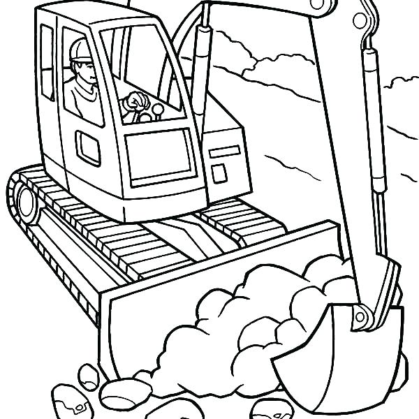 600x600 Construction Coloring Construction Truck Coloring Pages