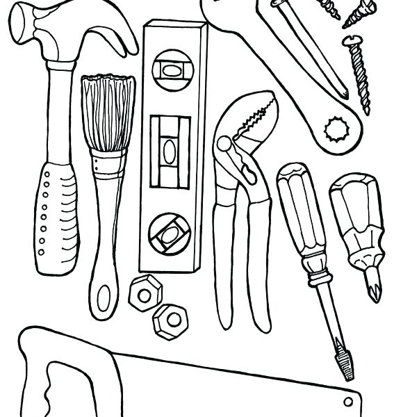 567x600 Construction Worker Coloring Pages Construction Coloring
