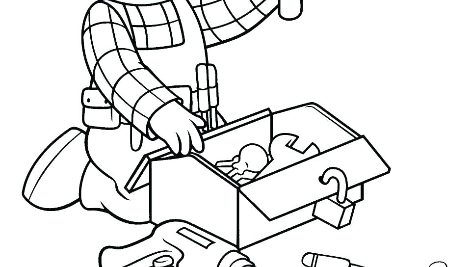 960x544 Construction Worker Coloring Pages Deepart