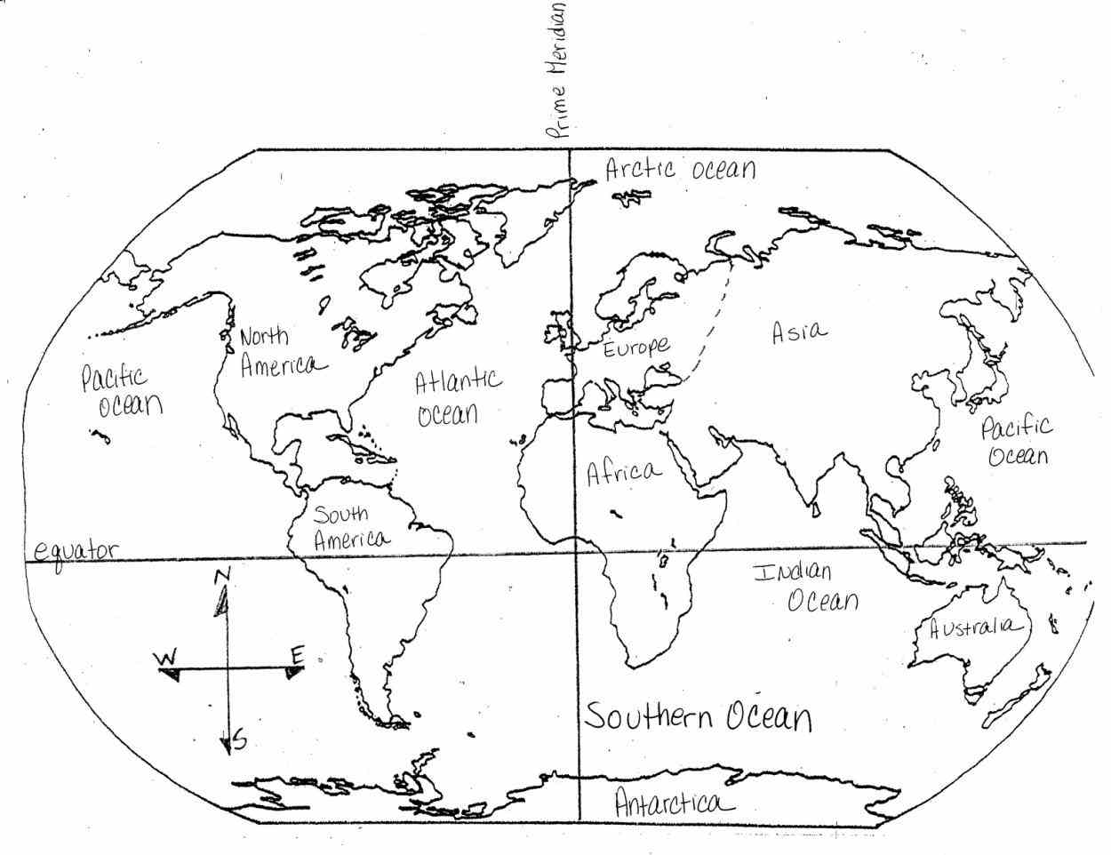 1250x962 Continents Coloring Page