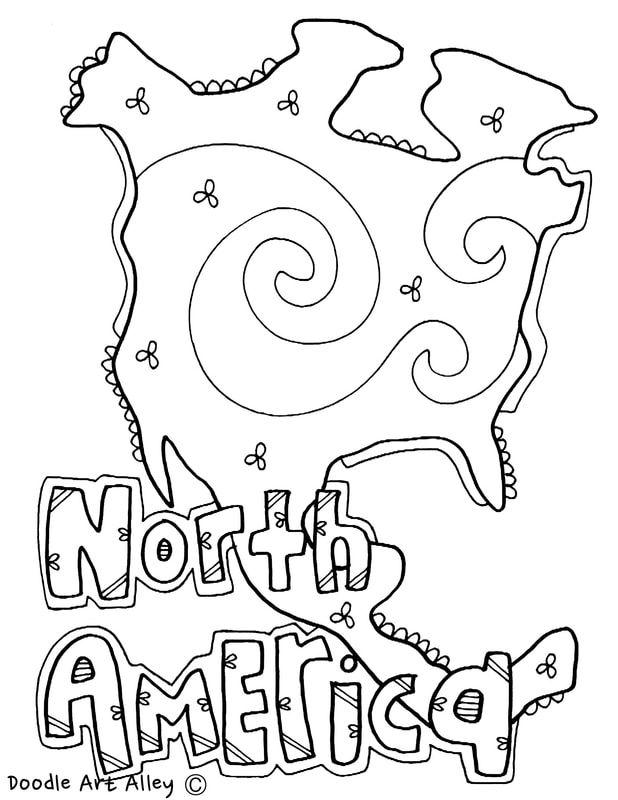 618x800 Continents Coloring Pages