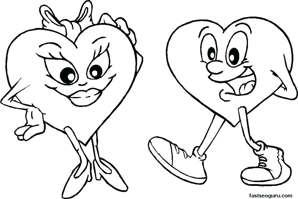 1024x683 Valentine Hearts Coloring Pages Hearts Coloring Page Valentines