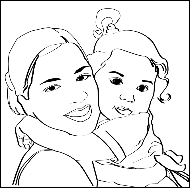 667x662 Convert Pictures To Coloring Pages Convert Picture To Coloring