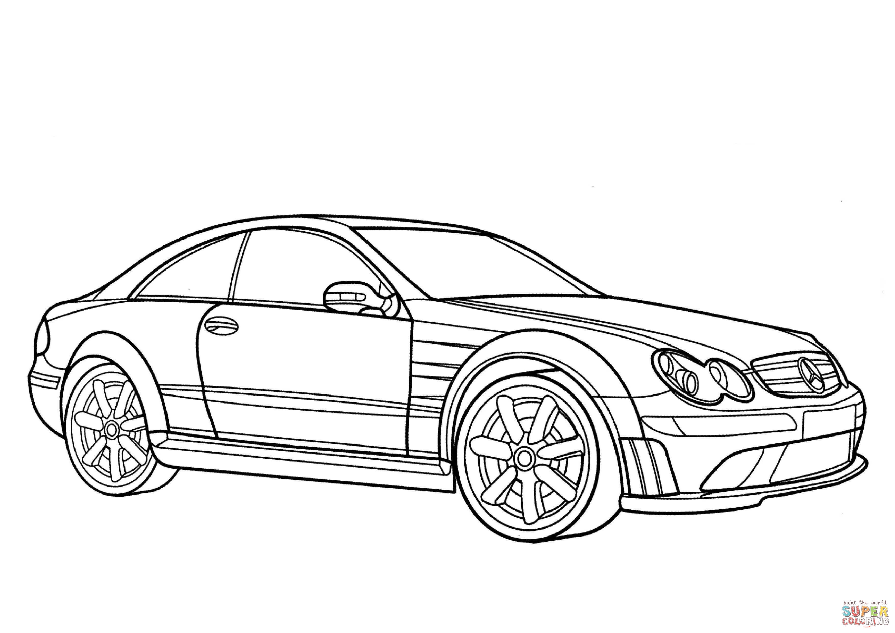 3508x2480 Mercedes Benz Coloring Pages