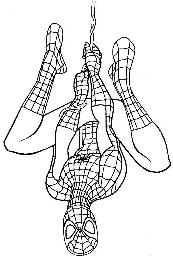 600x897 Spiderman Free Coloring Pages Peter In His Convertible Fight