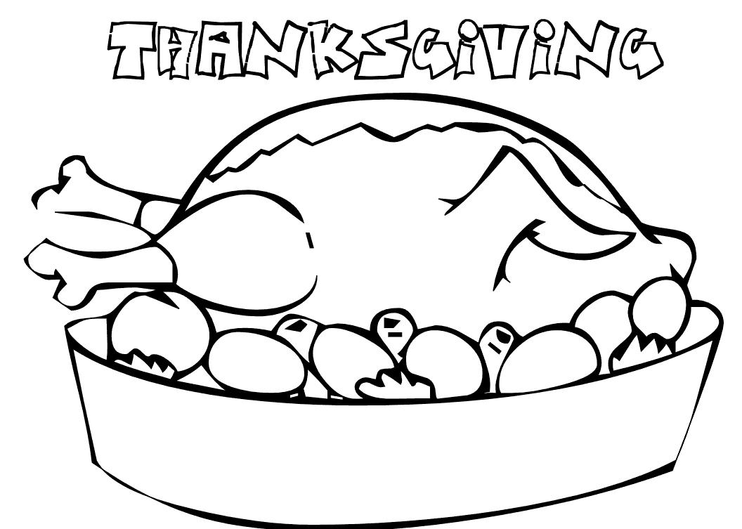 1056x753 Coloring Pages For Thanksgiving Di On Cooked Turkey Coloring Pages