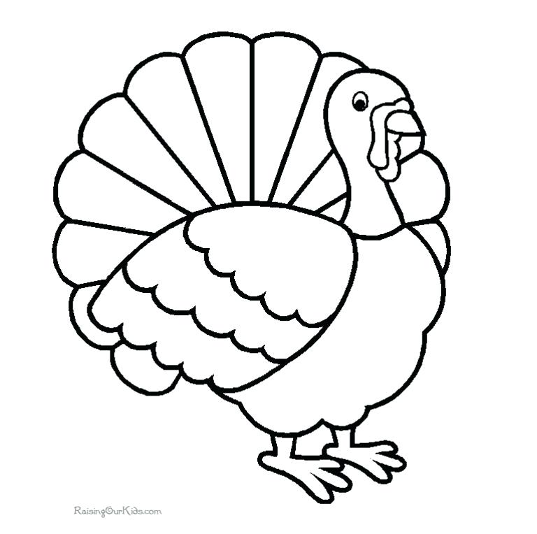 768x764 Turkey Coloring Pics Turkey Coloring Pages Online Brexitbook Club