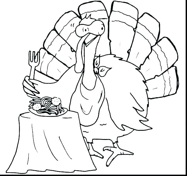 618x581 Turkey Coloring Sheets To Print Turkey Coloring Page Preschool
