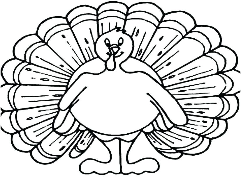 827x609 Turkeys Coloring Pages Coloring Turkeys Coloring Page Of Turkey