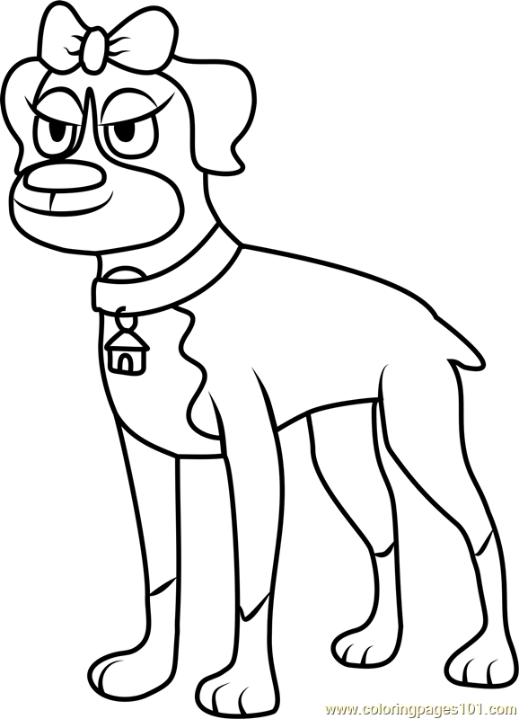 578x800 Pound Puppies Cookie Coloring Page