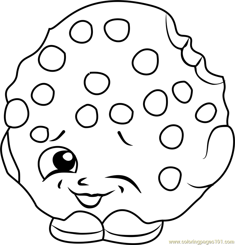 767x800 Kooky Cookie Shopkins Coloring Page
