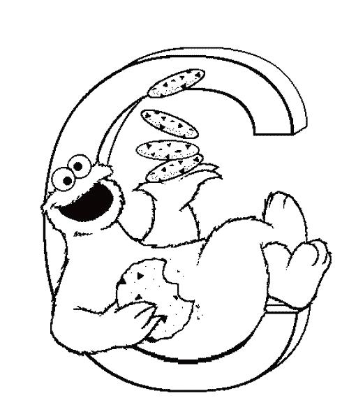 500x580 Cookie Jar Colouring Sheet Letter C Coloring Pages Letter C