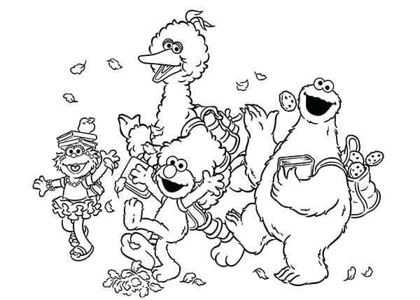 600x429 Cookie Monster Color Cookie Monsternd Friends Coloring Pages