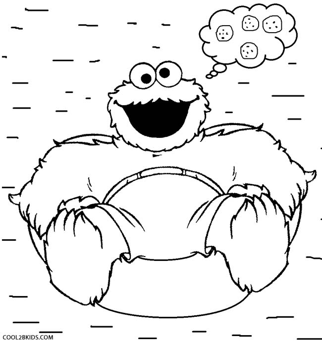 650x692 Printable Cookie Monster Coloring Pages For Kids