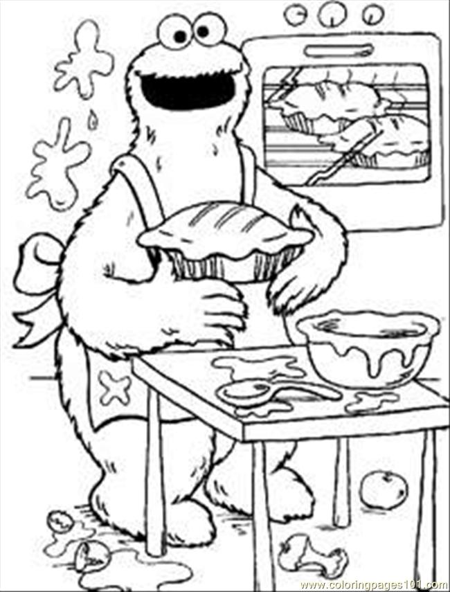 650x855 Cookie Coloring Page