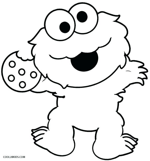 570x610 Monster Face Coloring Pages Scary Monster Coloring Pages Beast