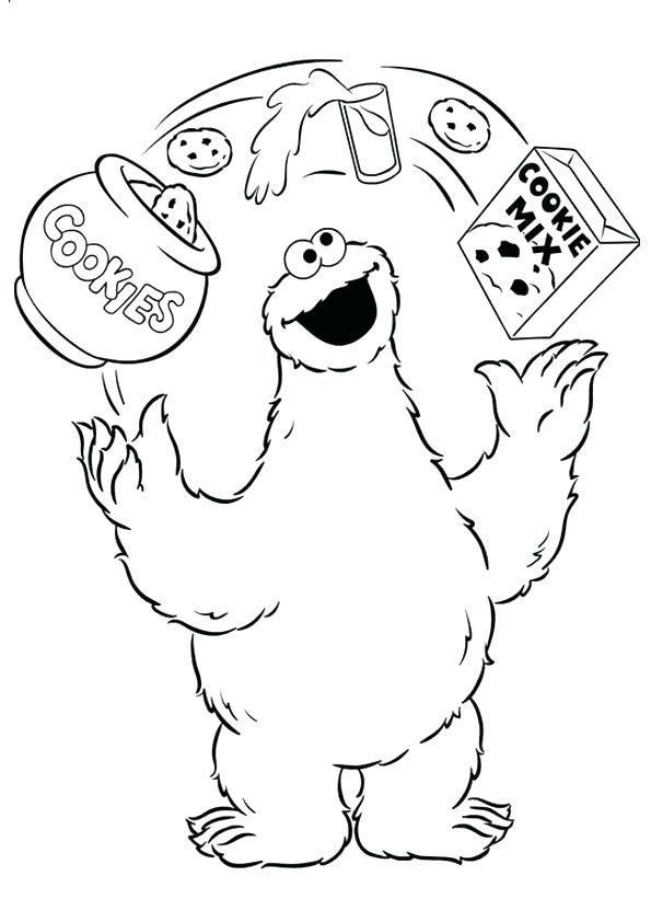 595x842 Cookie Monster Coloring Pages Cute Monster Coloring Pages Cookie