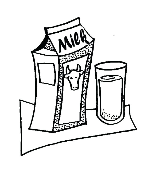 600x715 Milk Coloring Page Best Of Cookie Coloring Page Pictures A Plate