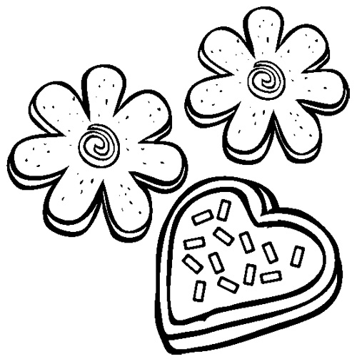 500x510 Vintage Cookie Coloring Pages
