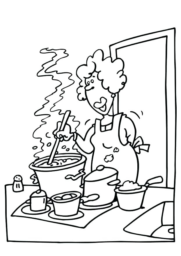 622x880 Cooking Coloring Pages Unique Kitchen Coloring Pages Cooking