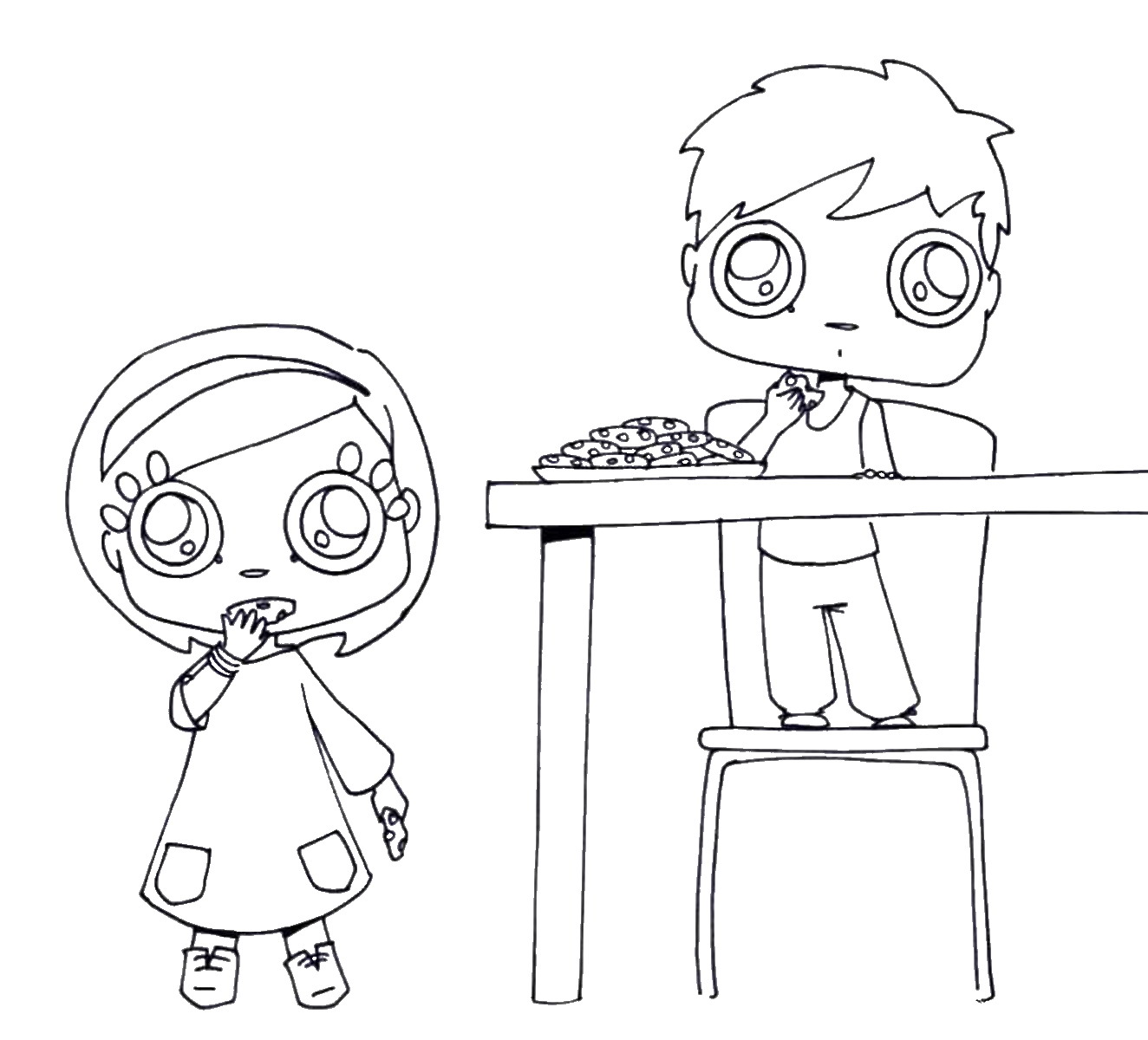 1324x1200 Cooking Baking Coloring Pages