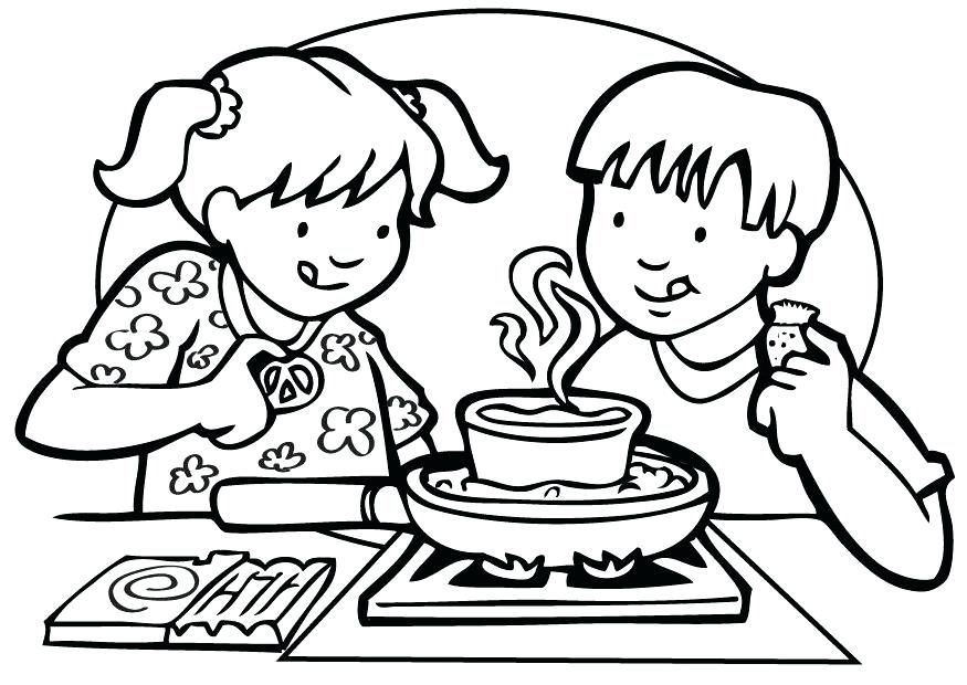 875x620 Cooking Coloring Page Cooking Class Coloring Pages Coloring Pages
