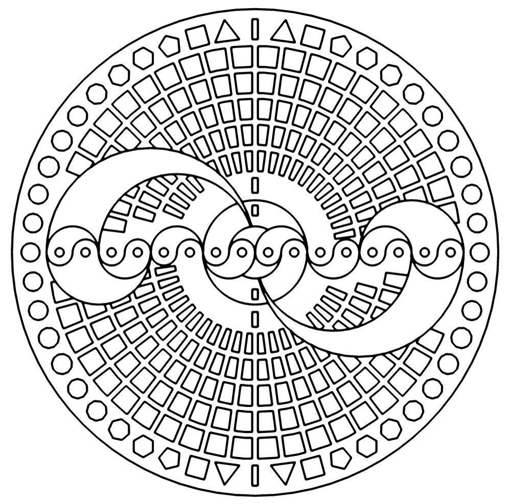 1000x987 Mandala Para Colorir Mandalas Mandala, Mandalas