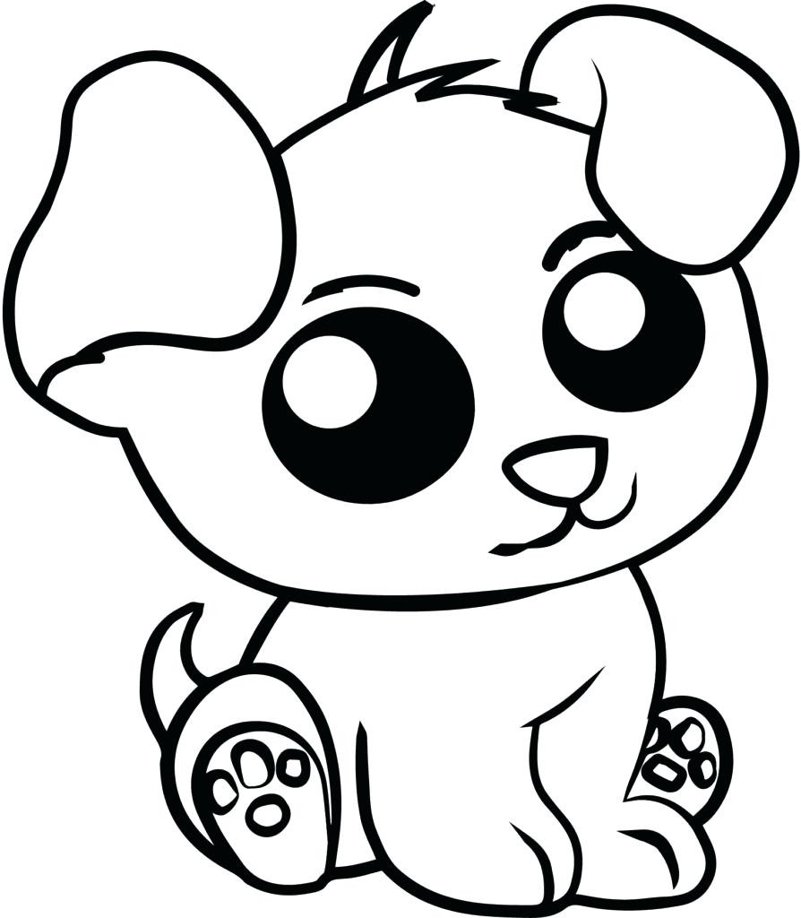 894x1024 Cute Animal Coloring Page Tixac