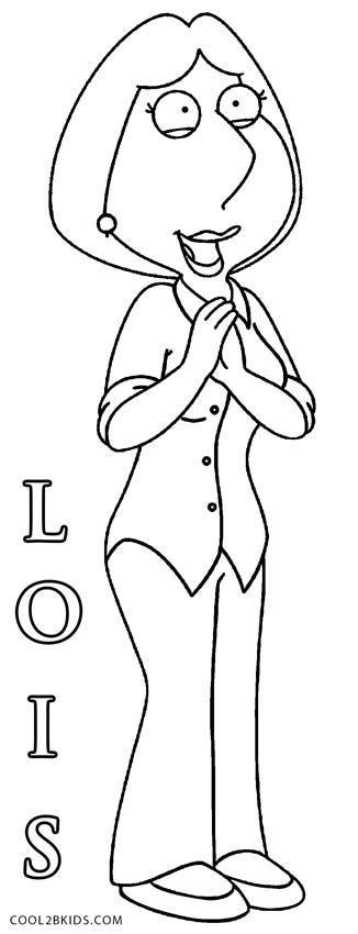 326x850 Printable Family Guy Coloring Pages For Kids