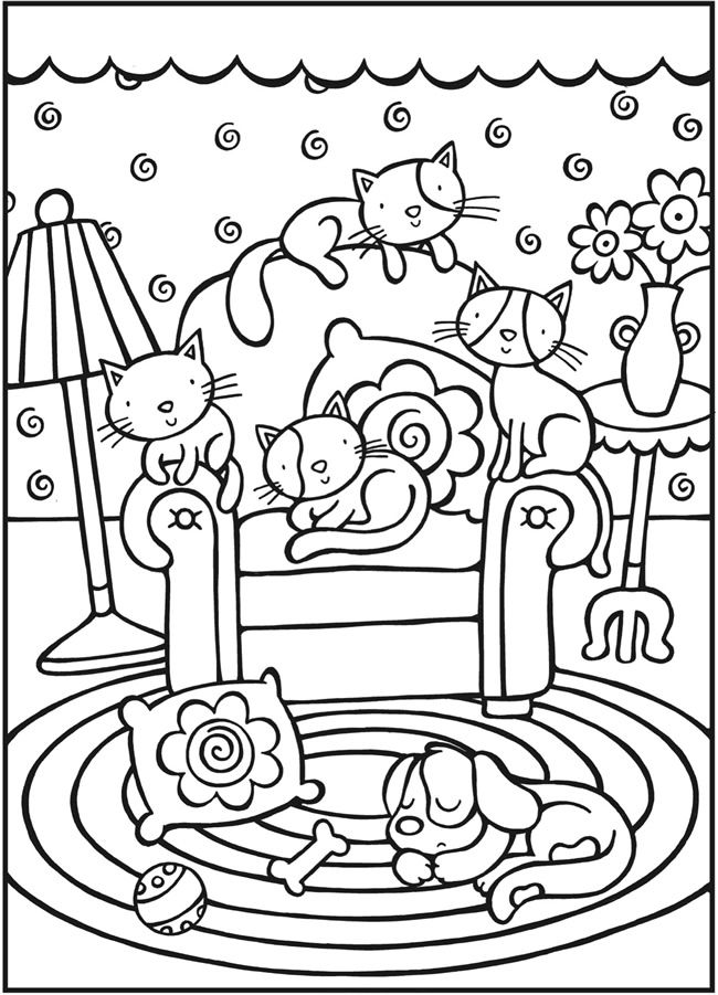 Cool Cat Coloring Pages