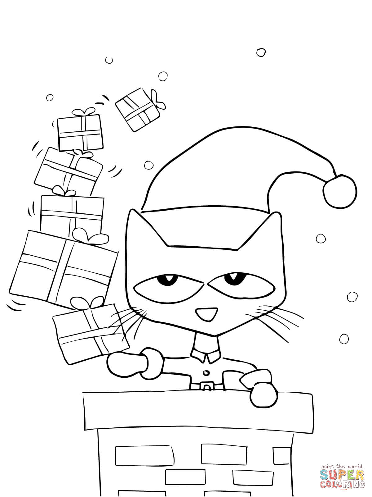 1200x1600 Pete The Cat Coloring Pages For Christmas