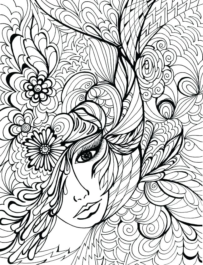 650x847 Cool Printable Coloring Pages For Adults Free Printable Coloring