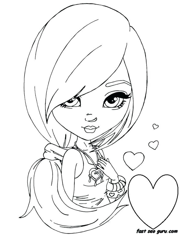 736x951 Teenage Girl Coloring Pages