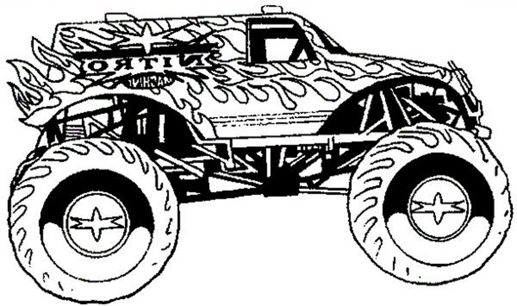 1024x606 Monster Truck Coloring Pages For Teenagers Boys