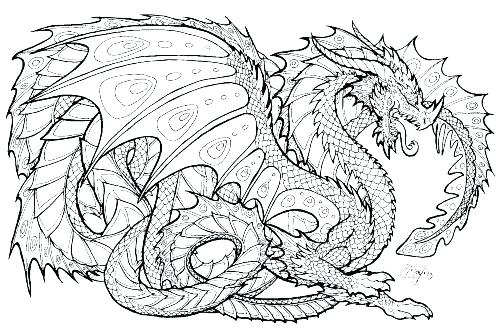 500x336 Cool Dragon Coloring Pages