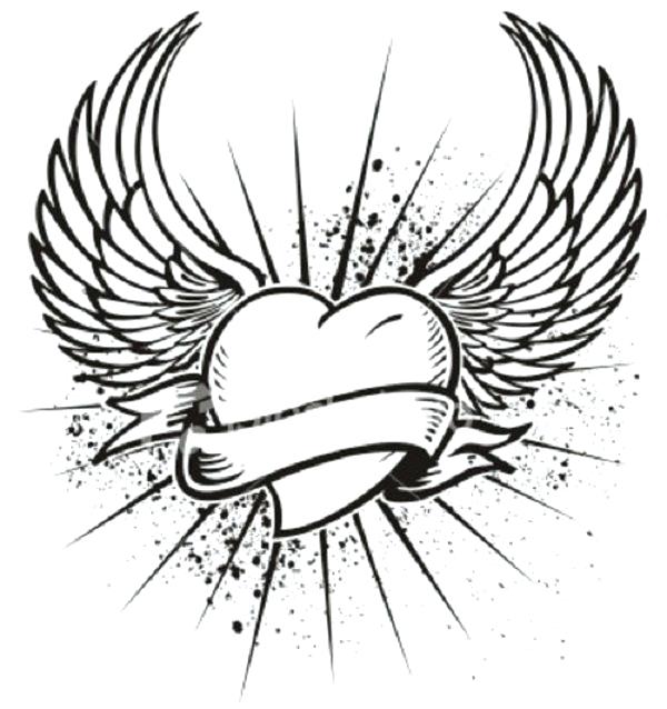 600x638 Cool Heart Coloring Pages