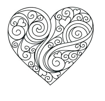 361x345 Coloring Pictures Of Hearts Coloring Pages Of Flowers And Hearts