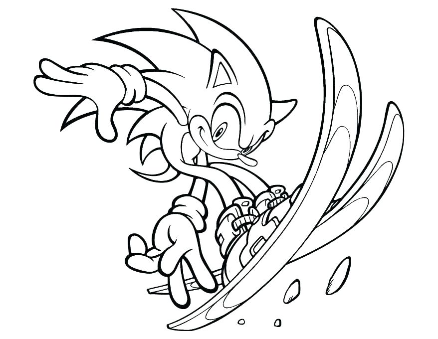 878x680 Sonic Coloring Pages Printable Coloring Pictures Sonic The Pages