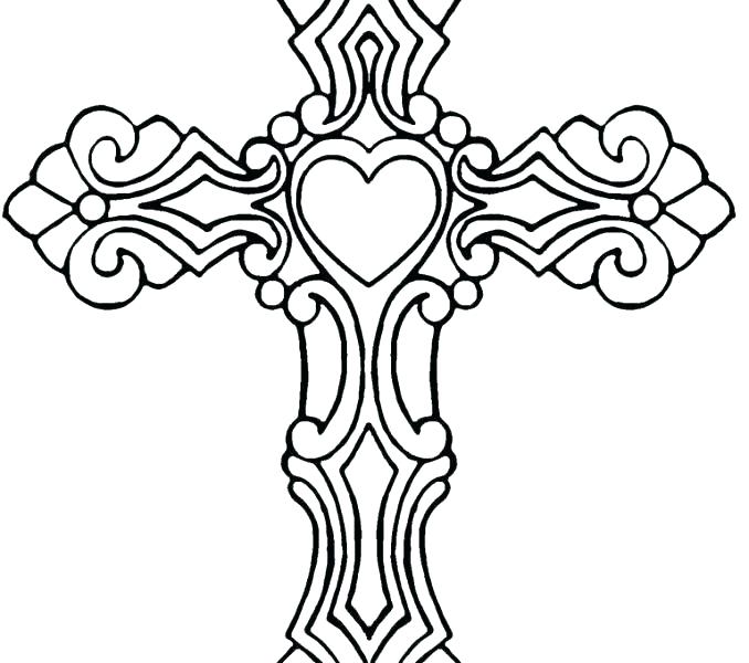 678x600 Coloring Pages Cross Jesus Coloring Pages Of Crosses Cool