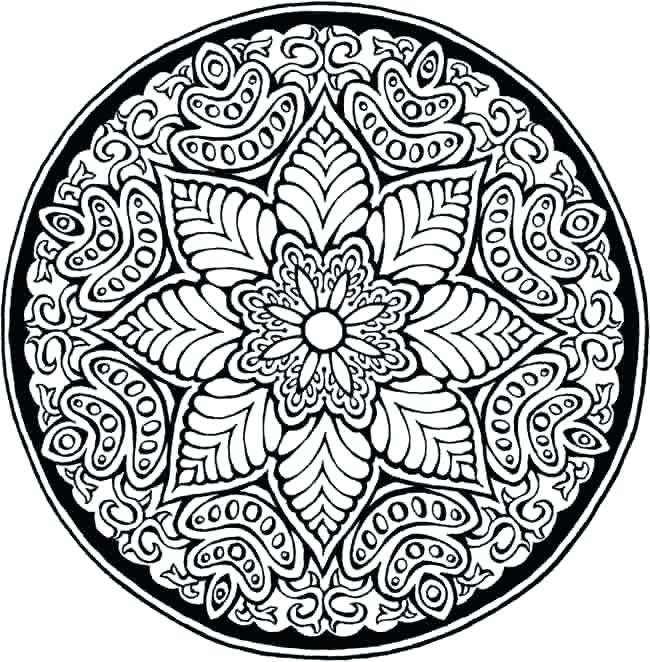 650x662 Cool Design Coloring Pages Floral Pattern Coloring Pages Coloring