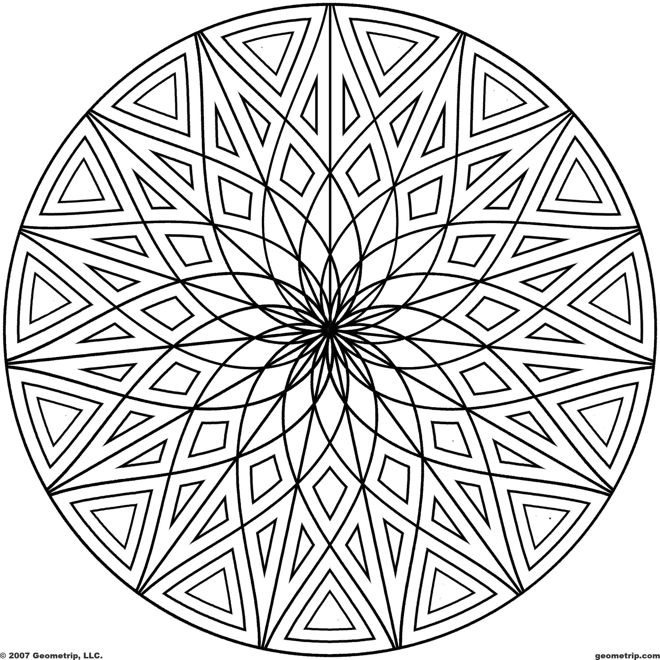 2100x2100 Rare Circle Pattern Coloring Pages Images Of P