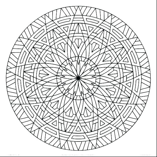 618x618 Design Coloring Pages Geometric Design Coloring Pages Free