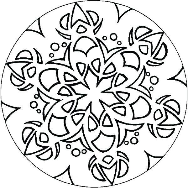 600x603 Geometric Design Coloring Pages Pdf Easy Geometric Coloring Pages