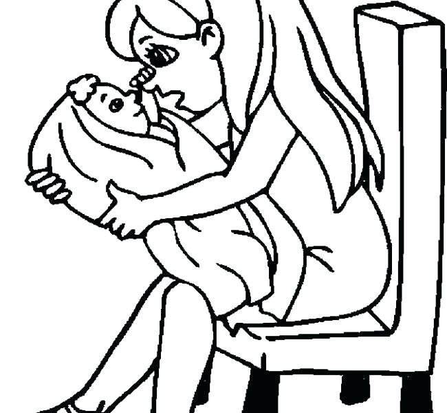 650x600 Girl Coloring Pages