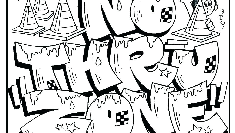 960x544 Cool Graffiti Coloring Pages Cool Coloring Sheet Cool Coloring